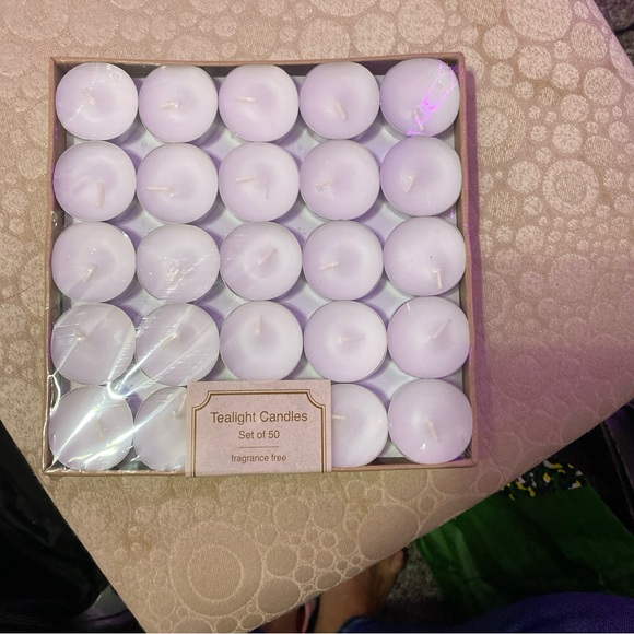 White Tealight Candles Set of 50 - Picture 1 of 2